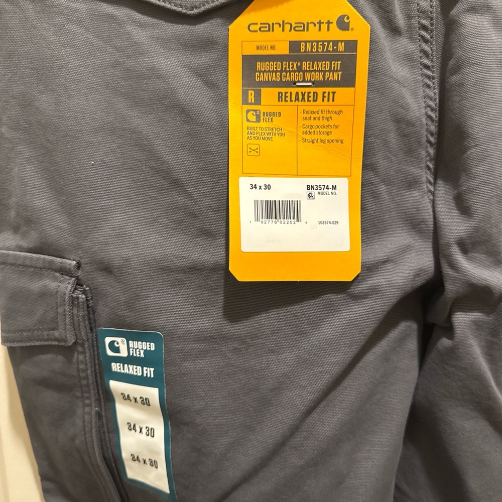 Carhartt Rugged Flex Gray Canvas Pants